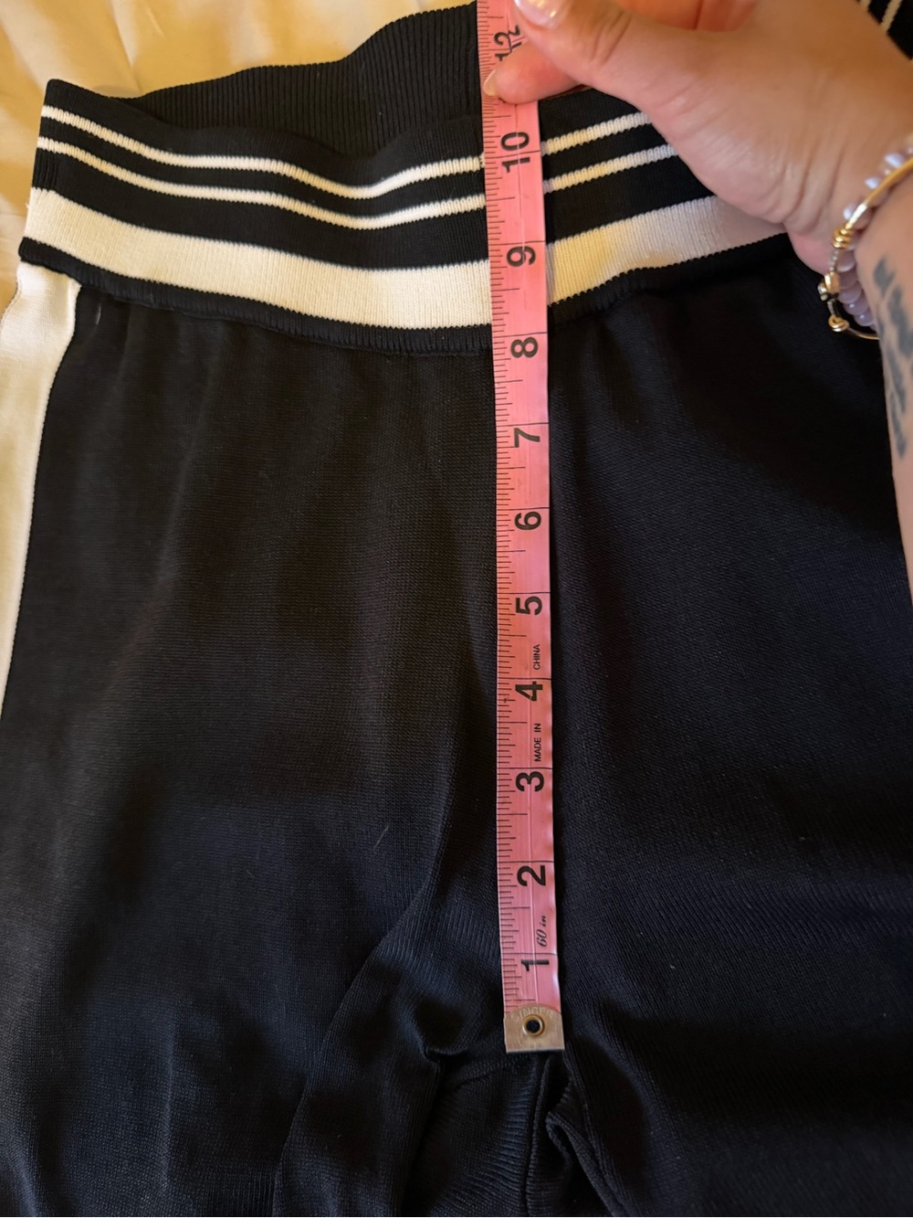 Gabrielle Union x NY&Co Black Track Joggers Striped Waist & Side Panel XS - Picture 9 of 11